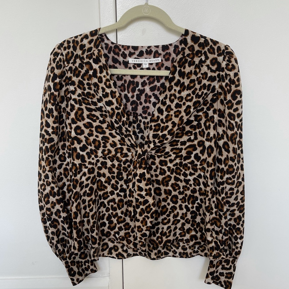 Veronica Beard Leopard Top